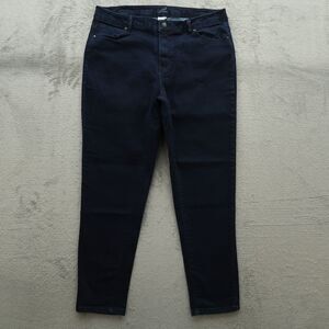 Jaclyn Smith Jeans Women's Size 16 Blue High-Rise Skinny Denim Pants 27" Inseam
